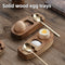 Set Completo para Decorar Hueveras con Bandeja de Madera, Perforador y Soporte