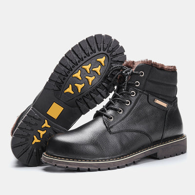 Botas de Nieve para Hombre Talla Grande en Cuero Genuino con Forro Polar - Image 6