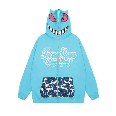 Sudadera con Capucha y Cierre Enmascarado para Hombre - Image 14