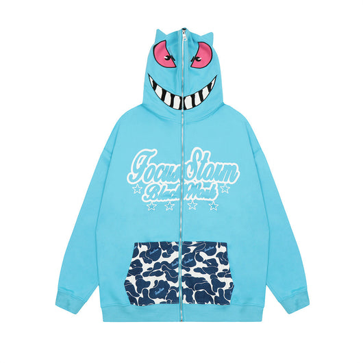 Sudadera con Capucha y Cierre Enmascarado para Hombre - Image 14