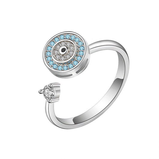 Anillo Giratorio de Plata Esterlina S925 Diseño Europeo - Image 5