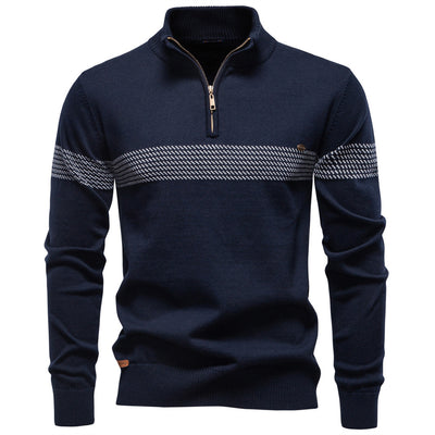 Suéter Casual con Cuello Tipo Polo y Cierre de Cremallera - Image 13