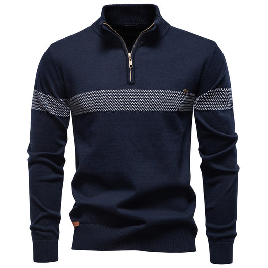 Suéter Casual con Cuello Tipo Polo y Cierre de Cremallera - Image 13