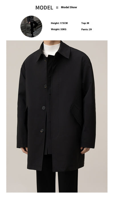 Abrigo Holgado Largo Tipo Duster para Hombre - Image 13