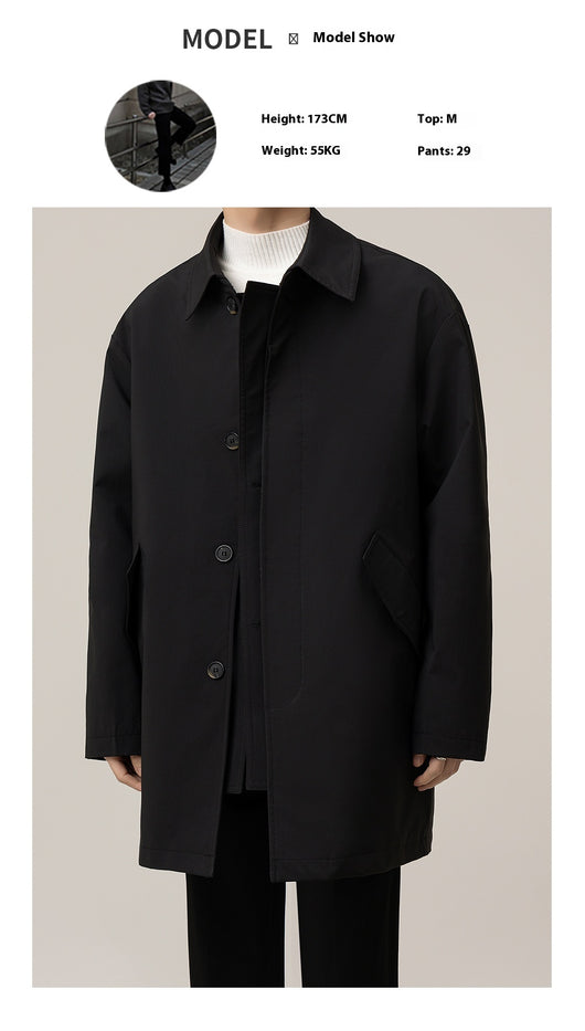 Abrigo Holgado Largo Tipo Duster para Hombre - Image 13
