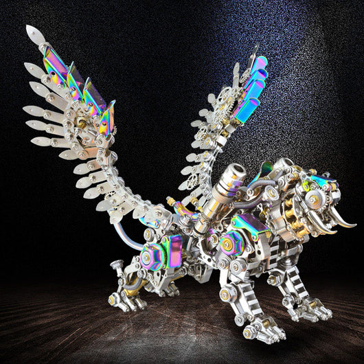 Lámpara Garra de Dragón Tigre Mecánica - Modelo 3D Acero Inoxidable - Image 23