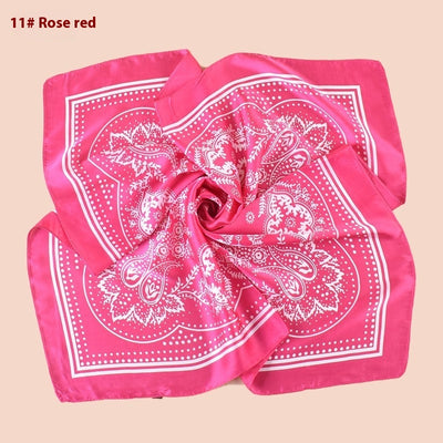 Pañuelo de Satén con Estampado Floral Vintage Paisley - Image 16