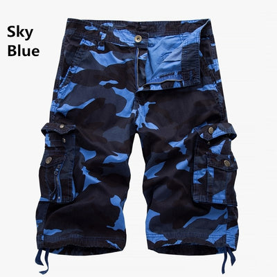Shorts Cargo Camo de Algodón con Múltiples Bolsillos para Hombre - Image 23