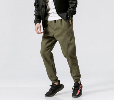 Pantalones Casuales Recortados de Color Sólido para Hombre - Image 4