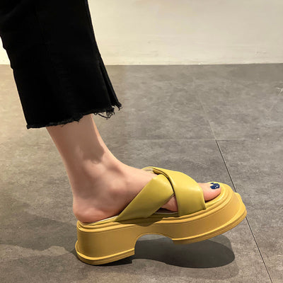 Pantuflas Retro de Tacón Grueso para Mujer - Comodidad y Estilo - Image 7