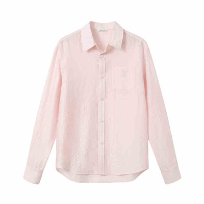 Camisa Ligera Transparente de Solapa para Mujer - Abrigo Versátil de Manga Larga - Image 3