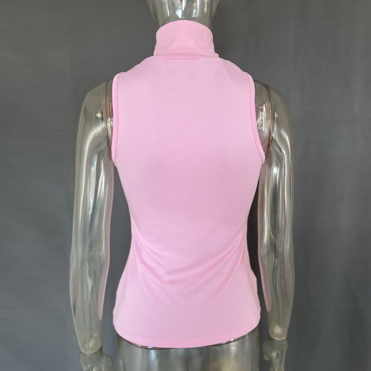 Blusa Dorada sin Mangas con Hombros Descubiertos y Tela Elástica - Image 30