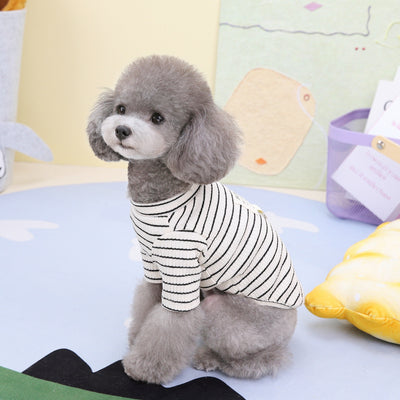 Playera Rayada con Anillo para Cachorros - Ropa Cómoda para Mascotas - Image 13