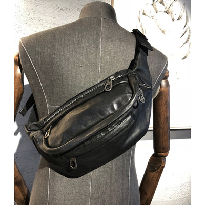 Bolsa Bandolera de Cuero Genuino Estilo Vintage para Hombre - Image 5
