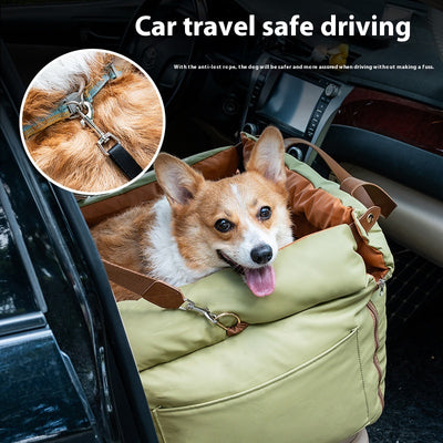 Asiento de Seguridad Portátil para Mascotas con Funda Extraíble Lavable - Image 11