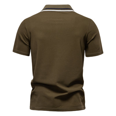 Polo Ejecutivo a Rayas con Cuello Clásico para Hombre - Image 18