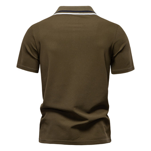 Polo Ejecutivo a Rayas con Cuello Clásico para Hombre - Image 18
