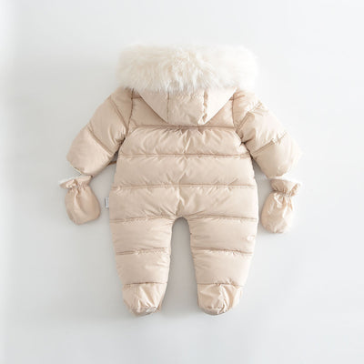 Mameluco Bebé con Capucha y Forro Polar Grueso - Image 10