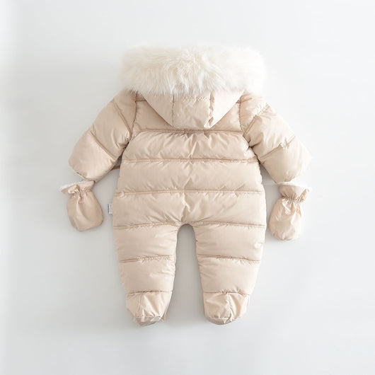 Mameluco Bebé con Capucha y Forro Polar Grueso - Image 10