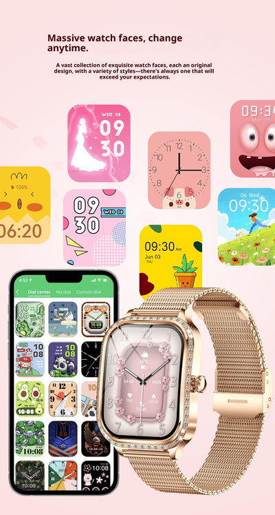 Reloj Inteligente MK88 para Mujer con Llamadas Bluetooth y Monitoreo de Salud - Image 22