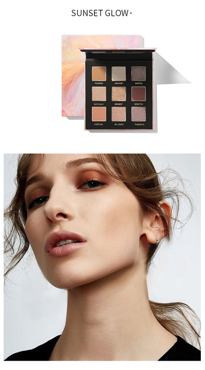 Paleta de Sombras Nacaradas con Purpurina - 9 Colores de Larga Duración - Image 12