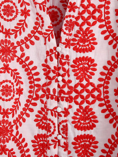 Blusa Larga Bordada Estilo Europeo Americano para Mujer - Image 27