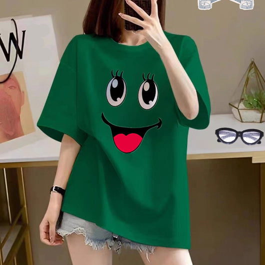 Playera Estampada de Algodón con Diseño Cartoon para Mujer - Image 16