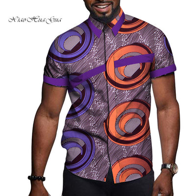 Camiseta Estampada de Manga Corta Africana para Hombre - Image 11