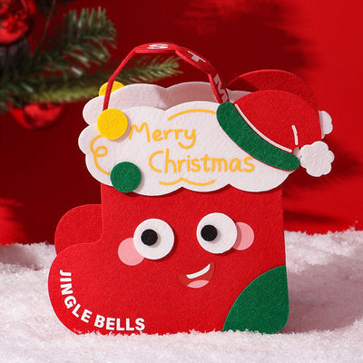 Bolsa de Fieltro Navideña con Diseño Infantil para Regalos - Image 6