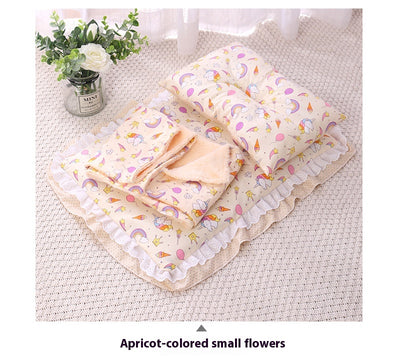 Cama Acolchada Tres Piezas para Gatos y Perros - Colchoneta de Algodón Premium - Image 17