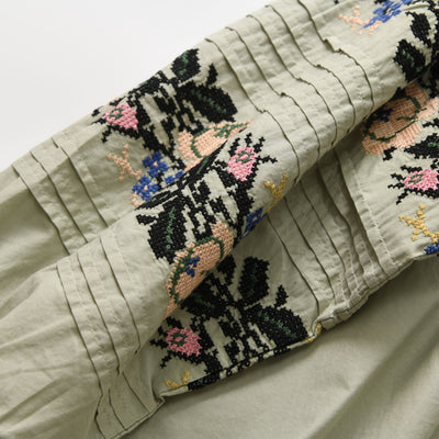 Blusa Casual de Algodón para Mujer con Cuello Redondo y Manga Larga - Image 9