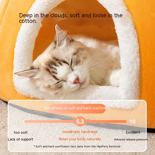Cama Térmica Semiencerrada para Gatos - Gran Capacidad con Aislamiento Invernal - Image 2