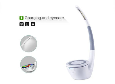 Lámpara Escritorio con Cargador Inalámbrico y Protección Ocular - Image 7