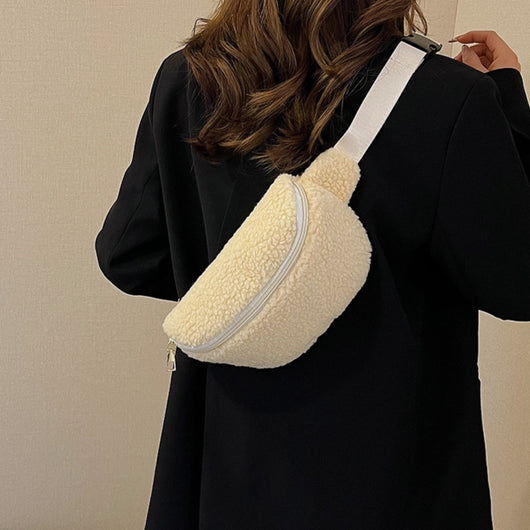 Bolso de Lana de Cordero Crossbody Casual - Image 13