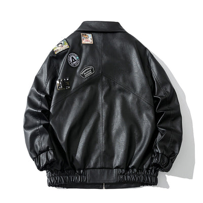 Chaqueta de Cuero para Hombre con Solapa Ancha - Estilo Moderno y Elegante - Image 11