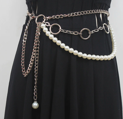 Cinturón de Perlas Decorativo Versátil para Vestidos y Faldas - Image 11