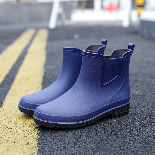 Botas Impermeables Cortas para Hombre - Calzado para Lluvia Otoño Invierno - Image 2