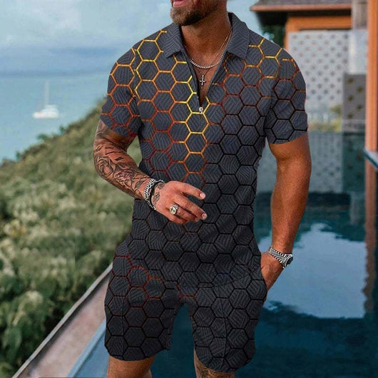 Traje Casual con Cierre de Manga Corta - Image 8