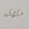 Aretes de Plata con Diamante Rayo Personalizados Multiuso