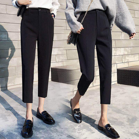 Pantalón Harem Overol Negro Elegante para Mujer - Image 8
