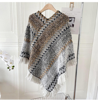 Pañuelo Étnico Térmico Irregular para Cabeza - Bufanda Versátil para Mujer - Image 30