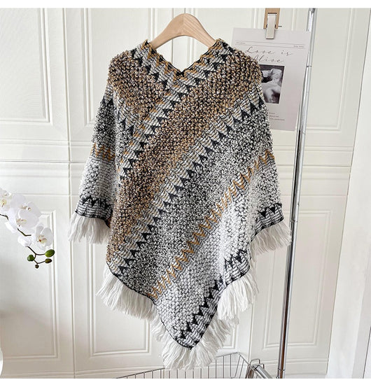 Pañuelo Étnico Térmico Irregular para Cabeza - Bufanda Versátil para Mujer - Image 30