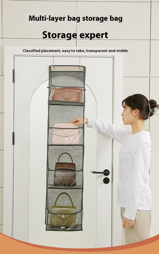 Organizador de Puerta Transparente Multifuncional con Bolsas Colgantes - Image 12