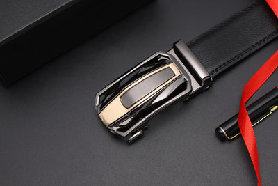 Cinturón de Cuero Doble Capa para Hombre - Elegancia Profesional y Casual - Image 18