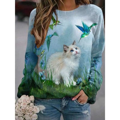 Playera Casual Estampada con Dibujos Animados para Mujer - Image 10