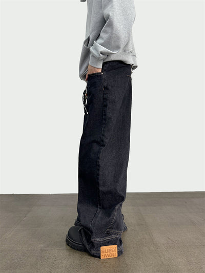 Jeans Tiro Alto Pierna Ancha con Bolsillos Funcionales - Image 6