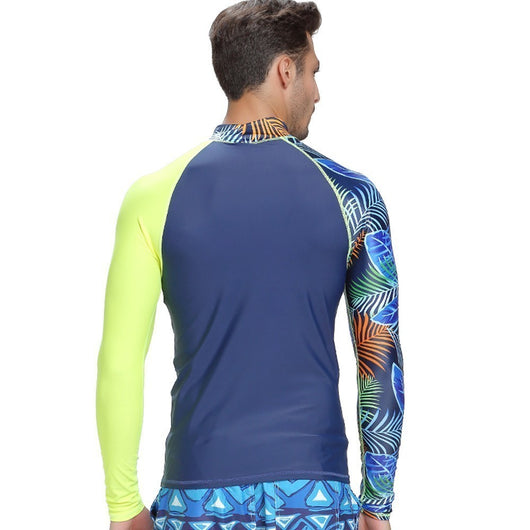 Traje de Baño Protector Solar de Manga Larga para Hombre - Image 7