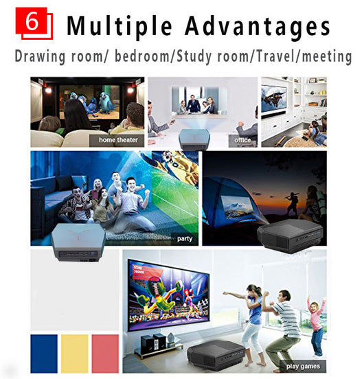 Proyector Portátil WiFi 1080P HD con Conexión por Voz para Móvil - Image 20
