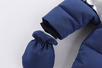 Mameluco Infantil con Cuello de Piel Acolchado para Invierno - Image 16