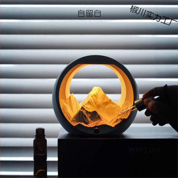 Lámpara Aromaterápica Nocturna con Piedra Perfumada - Decoración Atmosférica Creativa